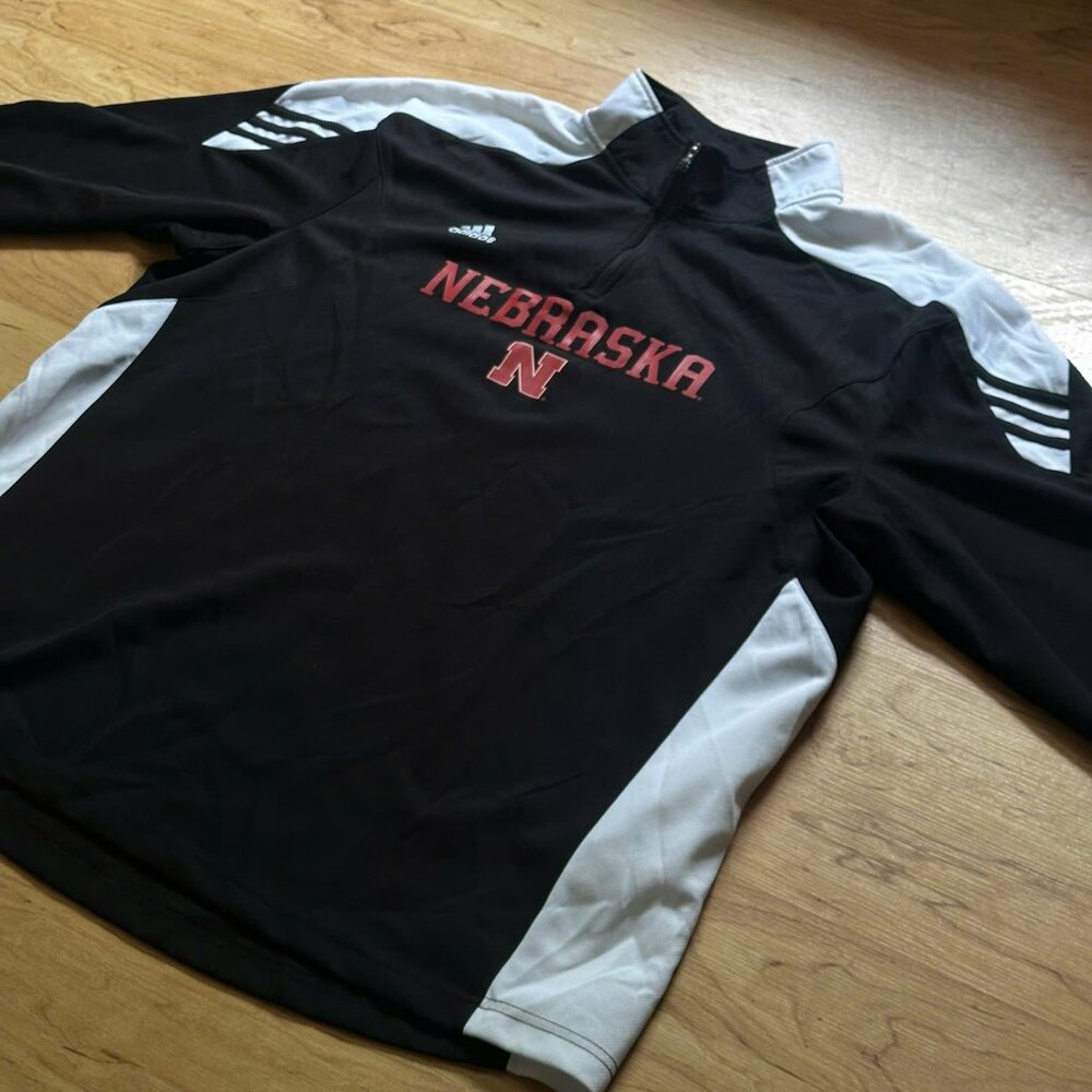 Jersey Adidas Nebaaska (Retro) / Size 2XL (Fit XL) / Black-White-Red